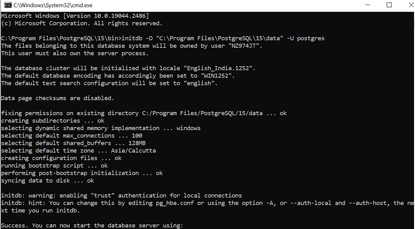 Setup And Install PostgreSQL Database Locally