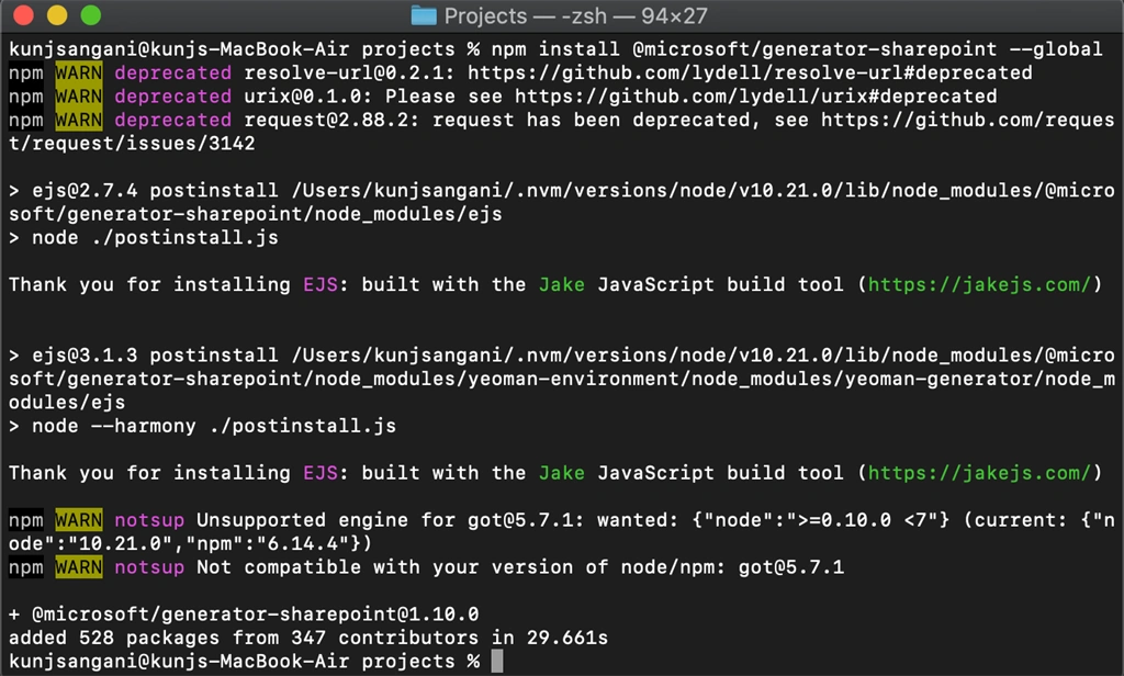 How To Setup Environment For SharePoint Framework In MacOS