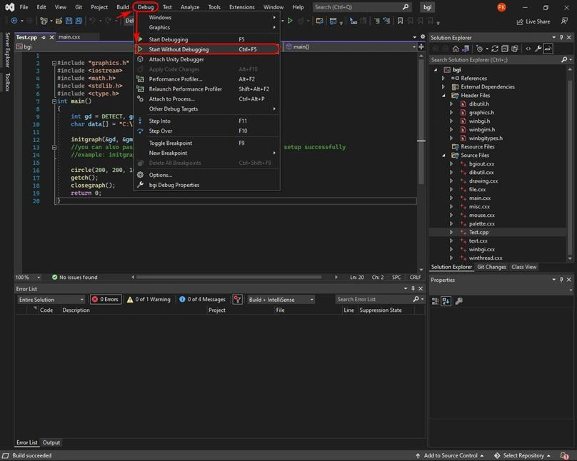 How To Setup Visual Studio Community For Graphical Programming In C++