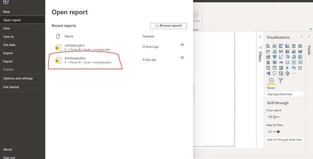 Open report