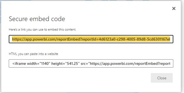 Secure embed code