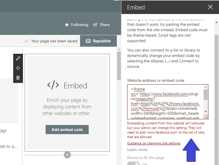 How To Show Facebook Posts On SharePoint Online Modern Page