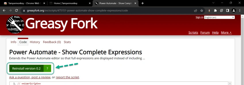 ReinstallVersion