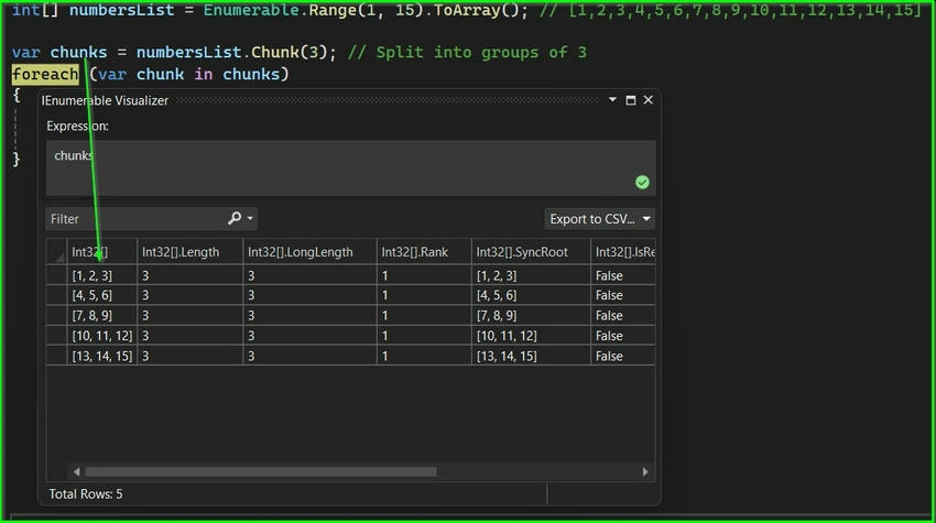 Debugger chunk