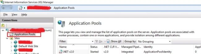 Start And Stop IIS App Pool 