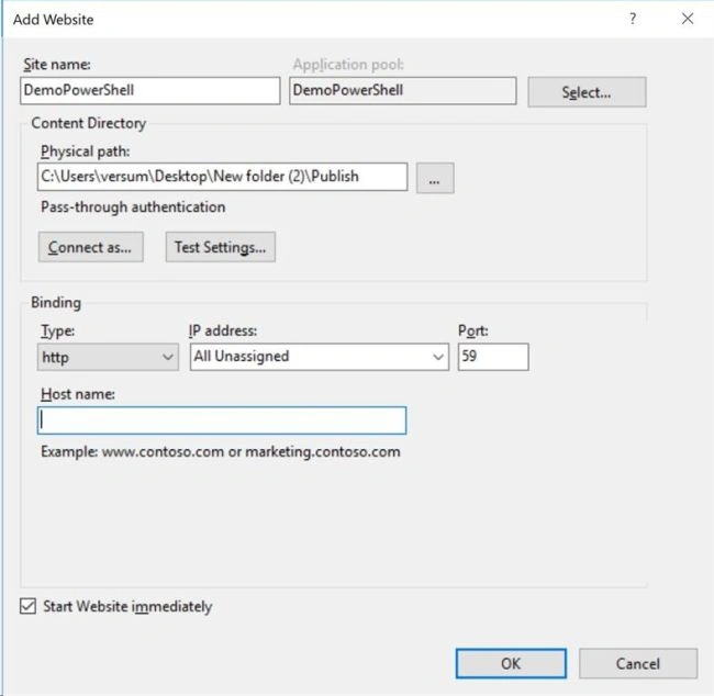 Start And Stop IIS App Pool 