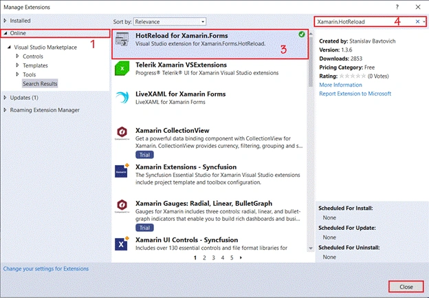 How To Start The Hot Reloading In XAML