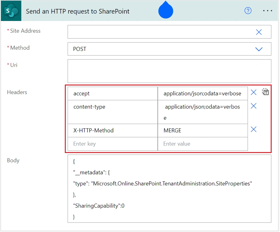 stop external sharing of the site using power automate