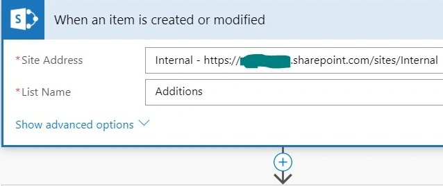 When an item is created or modified