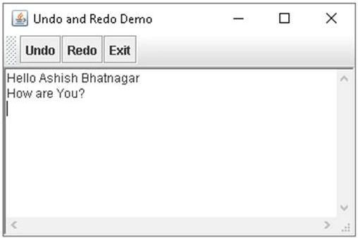How To Support Undo And Redo In Components Based On The Jtextcomponent Class