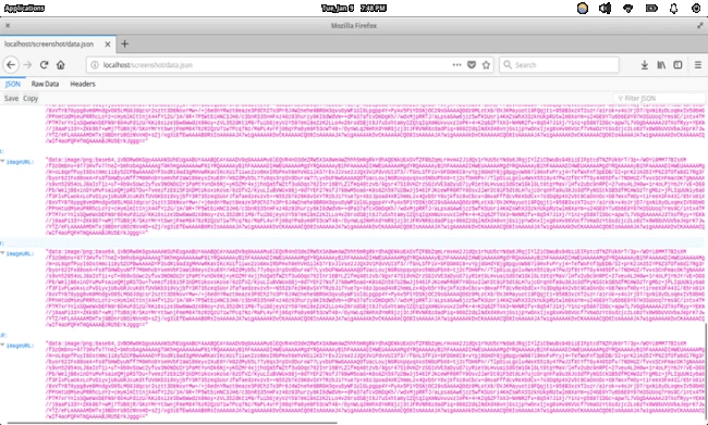 Screenshot of Web Application