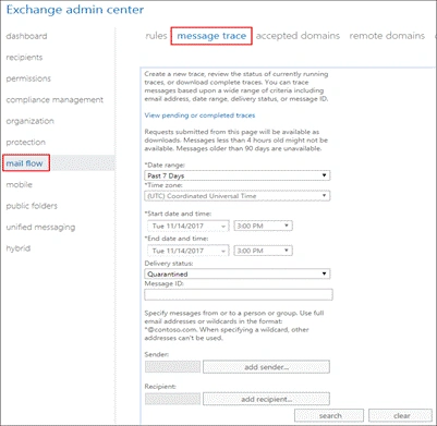 How To Track Or Trace The Message In Office 365 Exchange Online