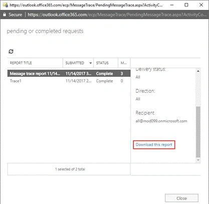 How To Track Or Trace The Message In Office 365 Exchange Online