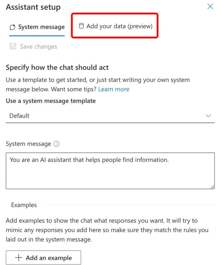 Assistant setup