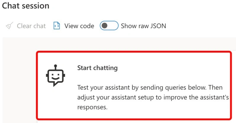 Chat session