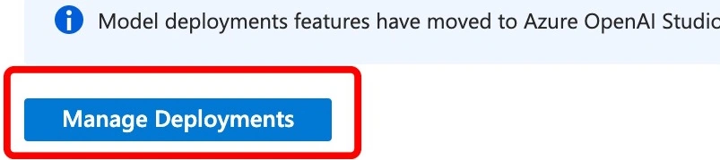 Manage deployment