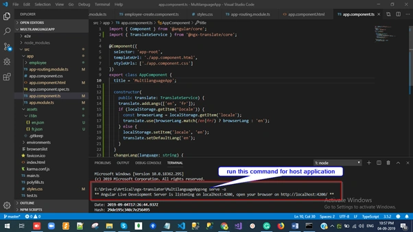 How To Translate Angular 8 Application Using ngx-translate