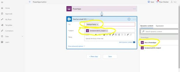 How To Trigger Flow's Email On Button Click In PowerApps