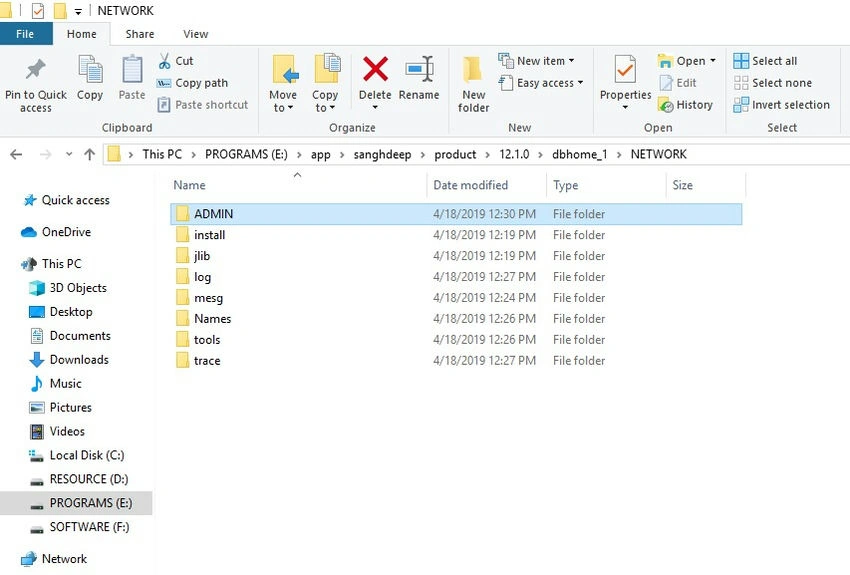 Admin folder