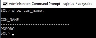 Shows connection name