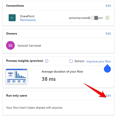 update list items with elevated access to read-only content using Power Automate
