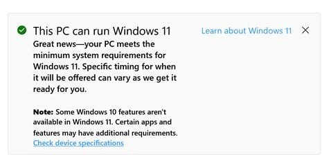 Windows 10 to Windows 11 Upgrade