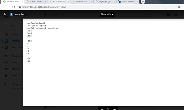 How To Upload A File To Google Drive Using Google API From .NET