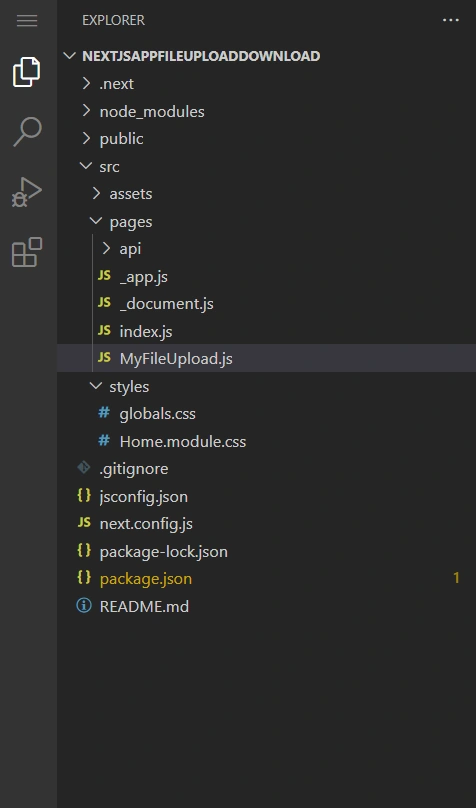 How to upload and download file to API in Next Js application