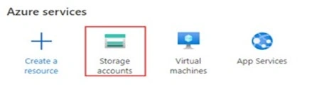 A new storage account service is being created.