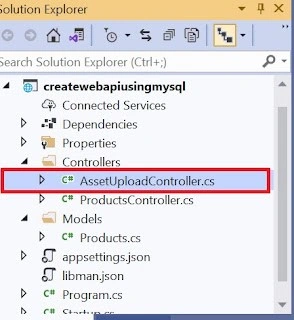 Creating AssetUploadController.cs