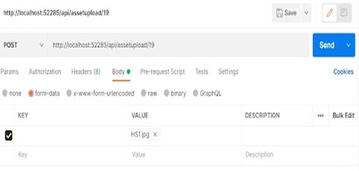 Demonstration of using Postman to add a file to Azure blob storage.