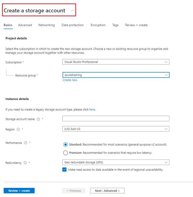 CreateStorageAccount