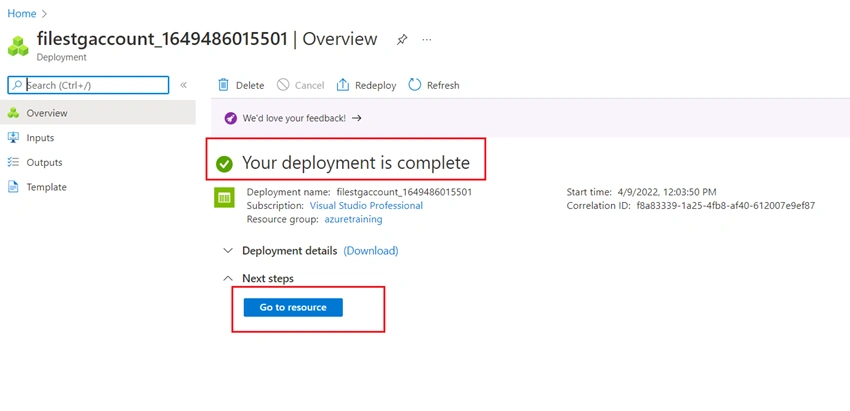 DeploymentSuccess