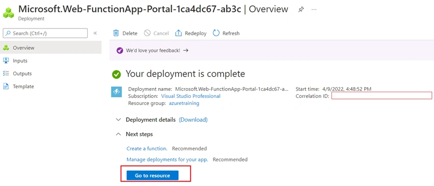 How to upload files into Azure Blog Storage using Azure functions in C#