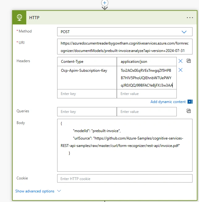 Add HTTP Action
