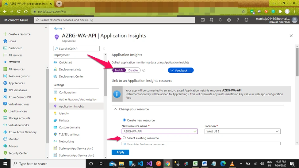 How To Use Azure Application Insights In The Azure Portal, Configuration, And Setup From End To End Setup