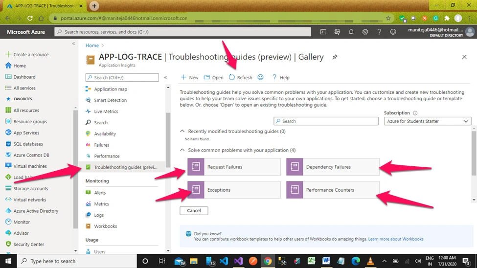 How To Use Azure Application Insights In The Azure Portal, Configuration, And Setup From End To End Setup