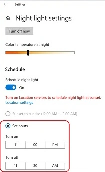 turn off now