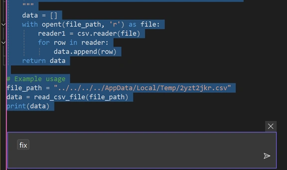 Fix slash command
