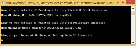 How To Use Extensions For LINQ