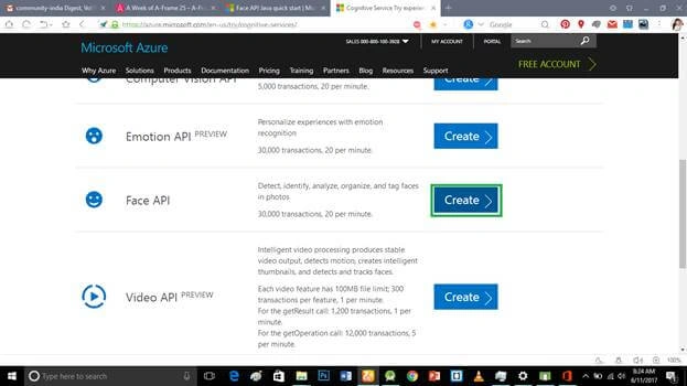 Microsoft Face API