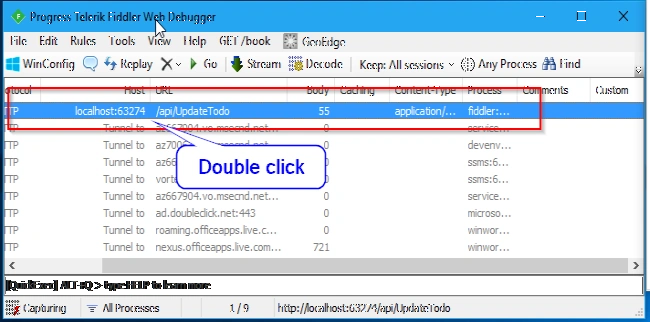 Web debugger