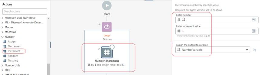 How to use For loop in Automation Anywhere