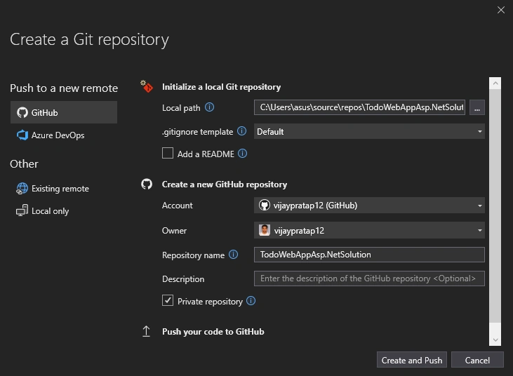 Git Details Account Image