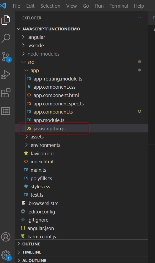 How to Use JavaScript Function in Angular Application.
