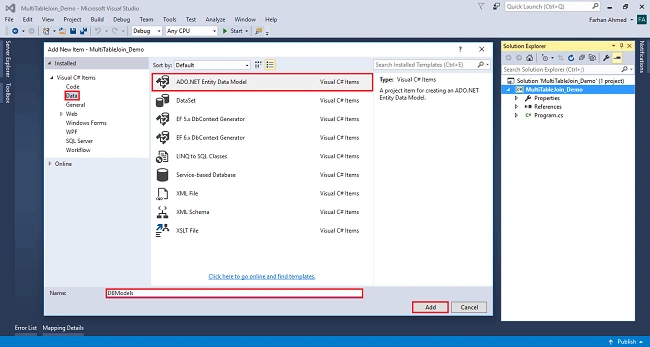 How to use Join operation with multiple SQL database tables Using LINQ