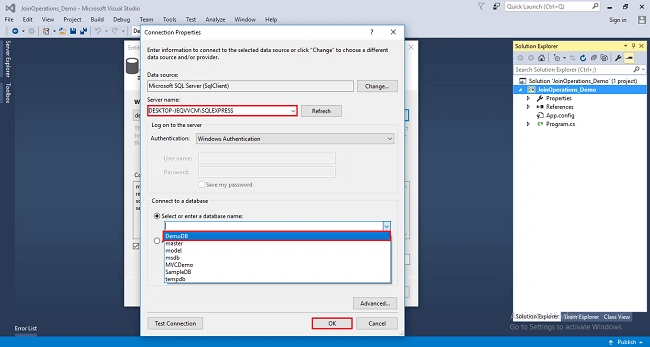 How To Use Join Operations With Database Using LINQ