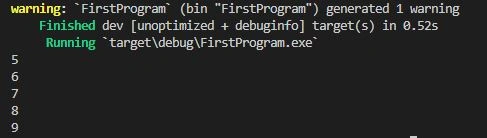 output loaded