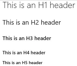 Headings