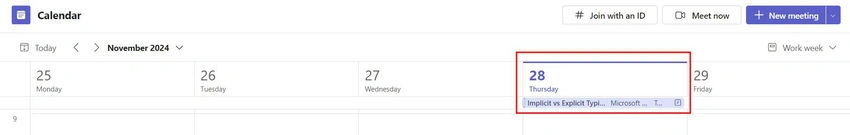 Calendar